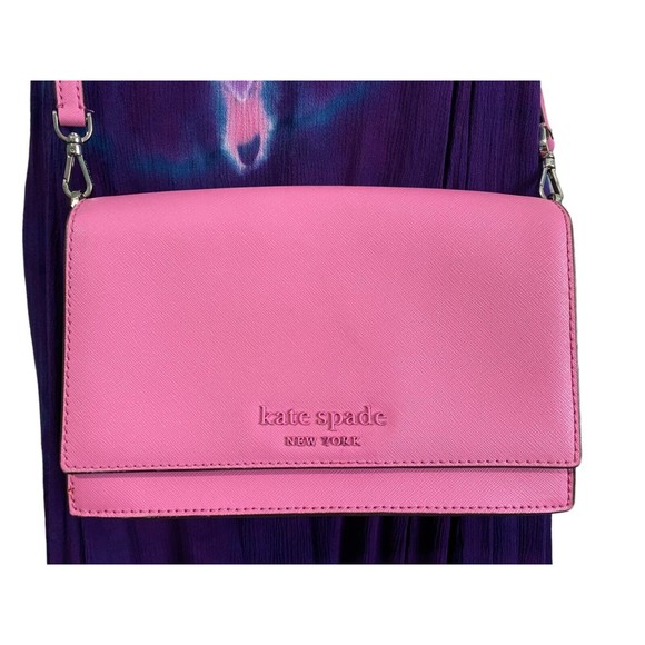 Kate Spade New York Cameron Monotone Convertible Crossbody Bright Peony - Picture 2 of 12